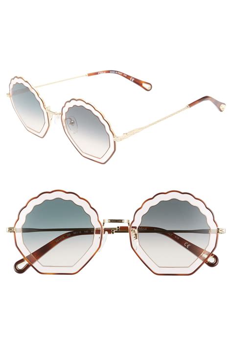 Shop Chloé Tally 56MM Shell Sunglasses 